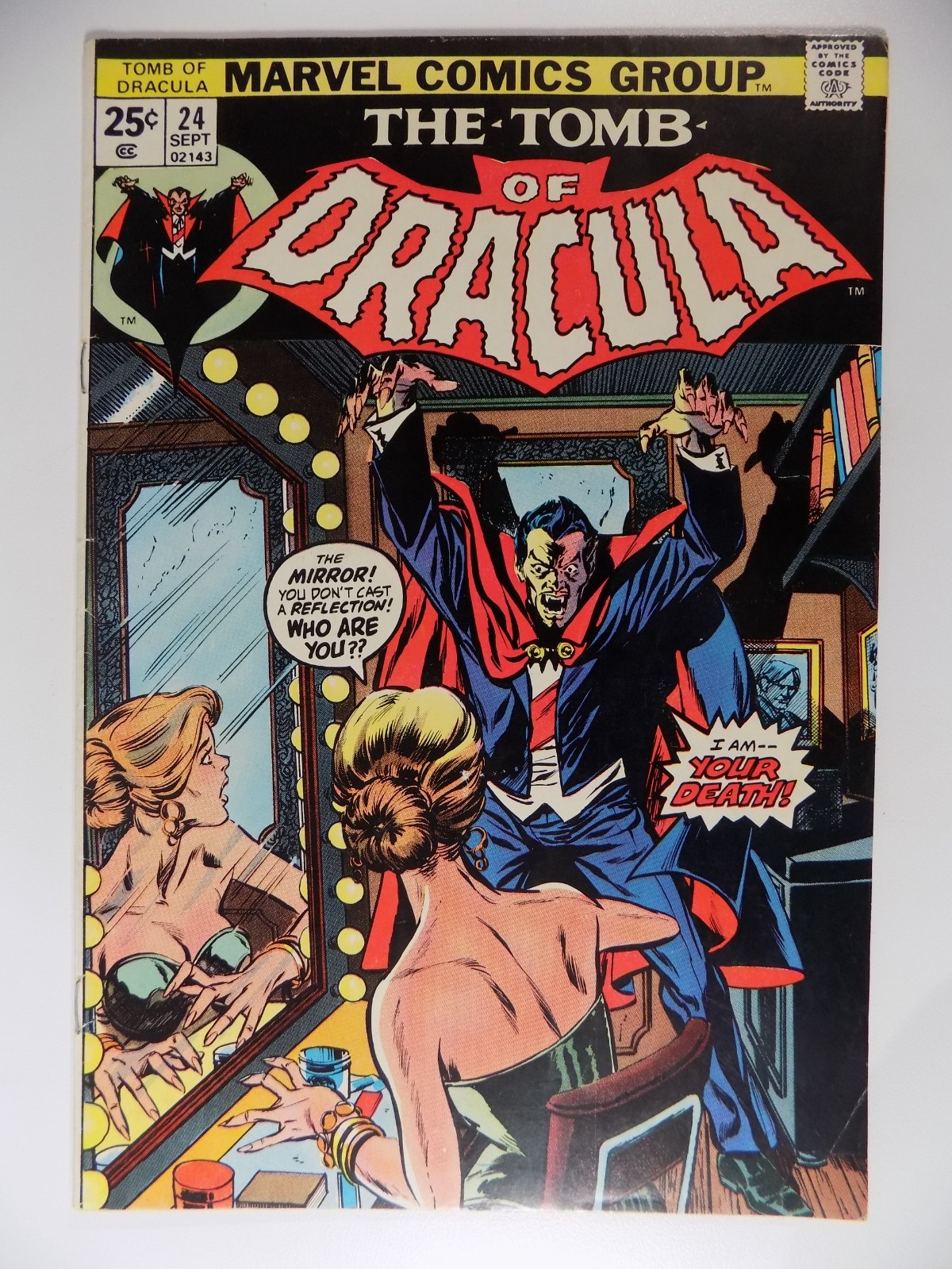 Tomb of Dracula #24 Marvel Comic Very Fine- September 1974