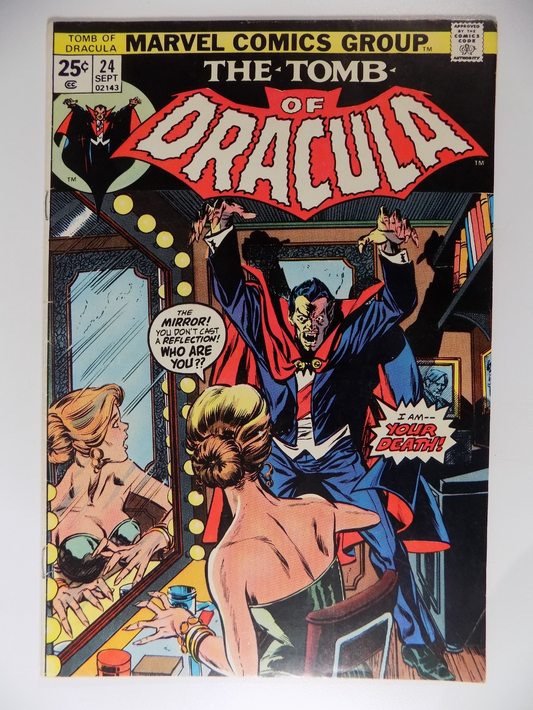 Tomb of Dracula #24 Marvel Comic Very Fine- September 1974