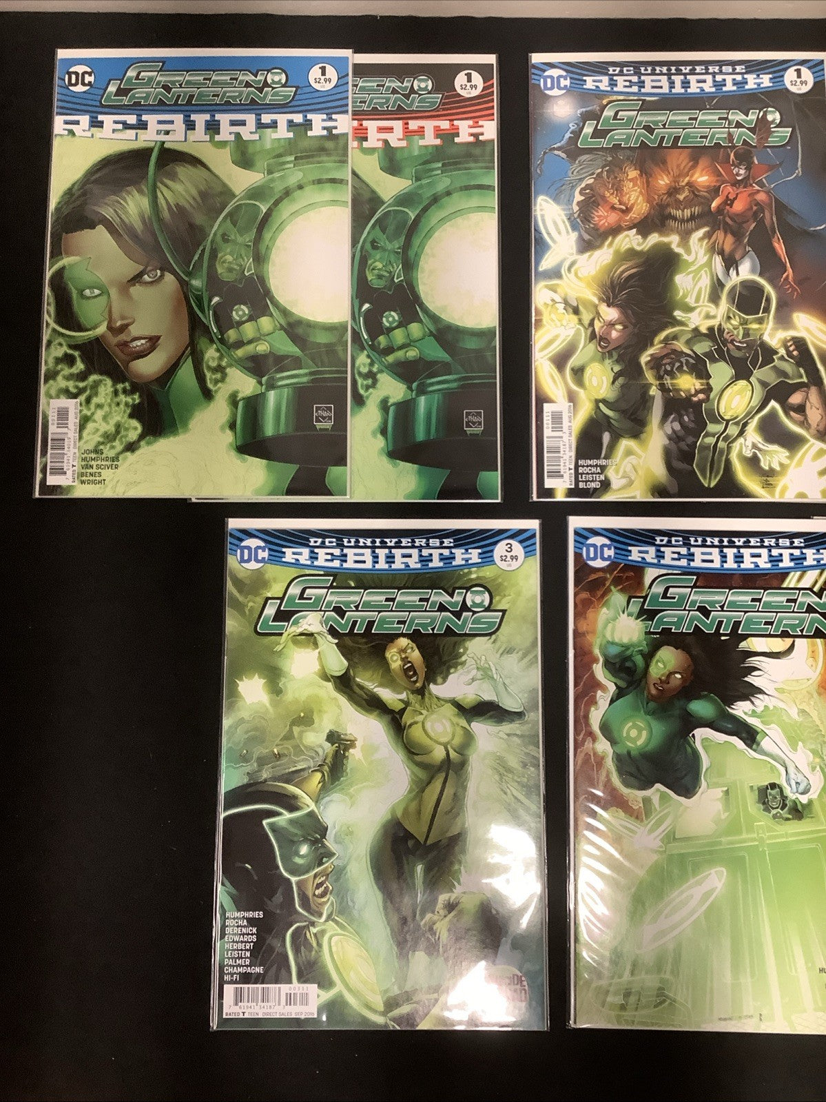 Green Lanterns #1-5 + Rebirth #1, DC Comics, Sam Humphries, Multiple Variants