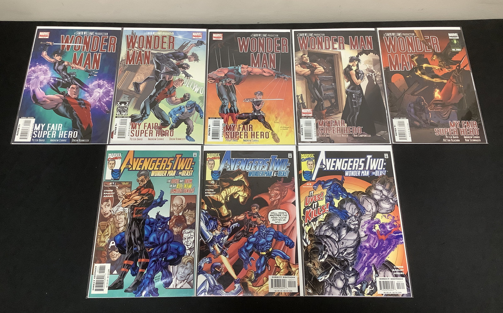 Wonder Man Comic Bundle: Wonder Man #1-5 Vol.3, Avengers Two #1-3, Complete