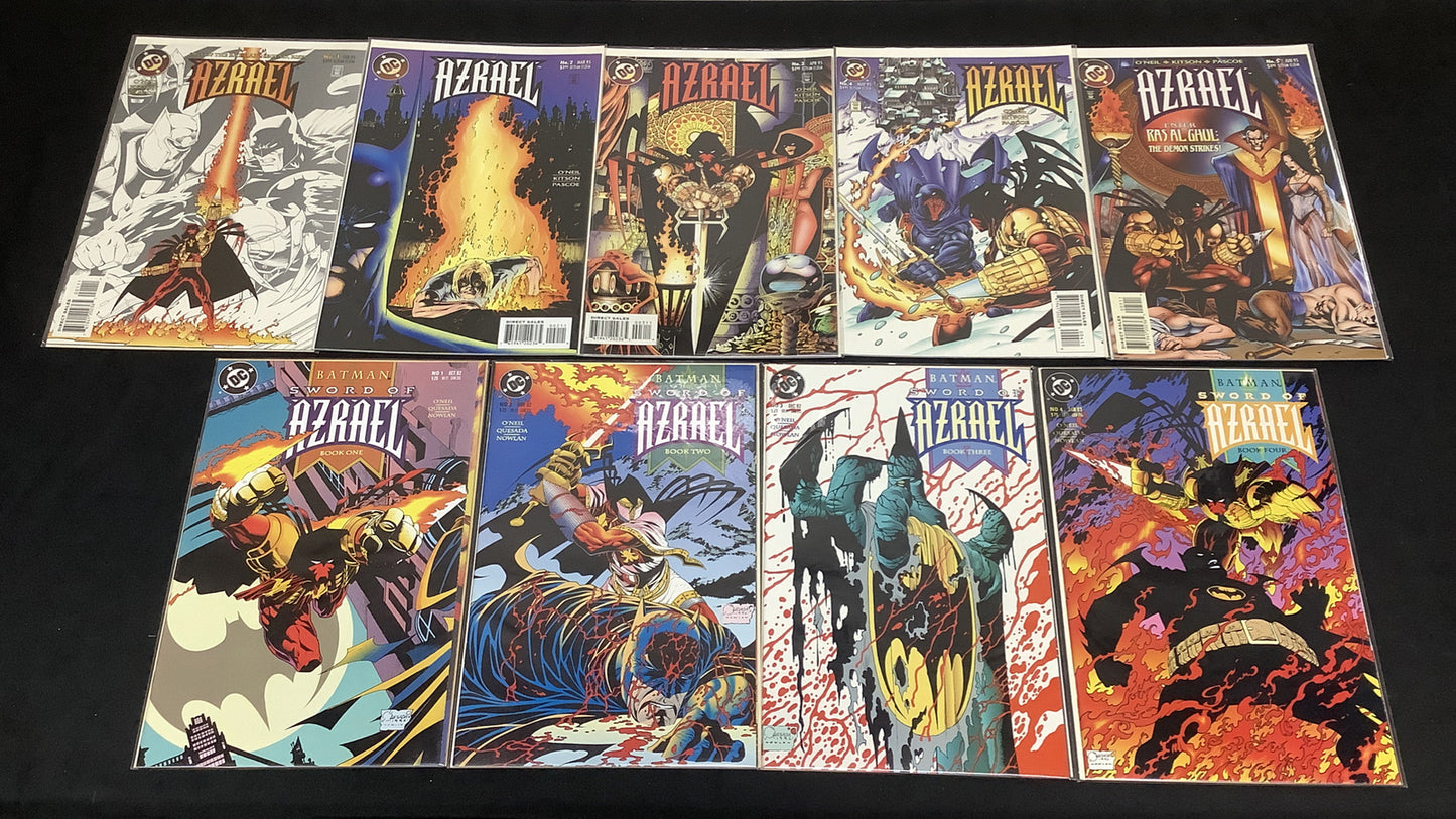 Azrael Comic Bundle: Azrael Vol.1 #1-5, Sword Of Azrael #1-4, 1st App Azrael DC