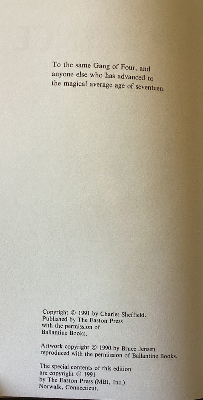 Easton Press "Divergence" FIRST EDITION & SIGNED 1991 Charles Sheffield JD