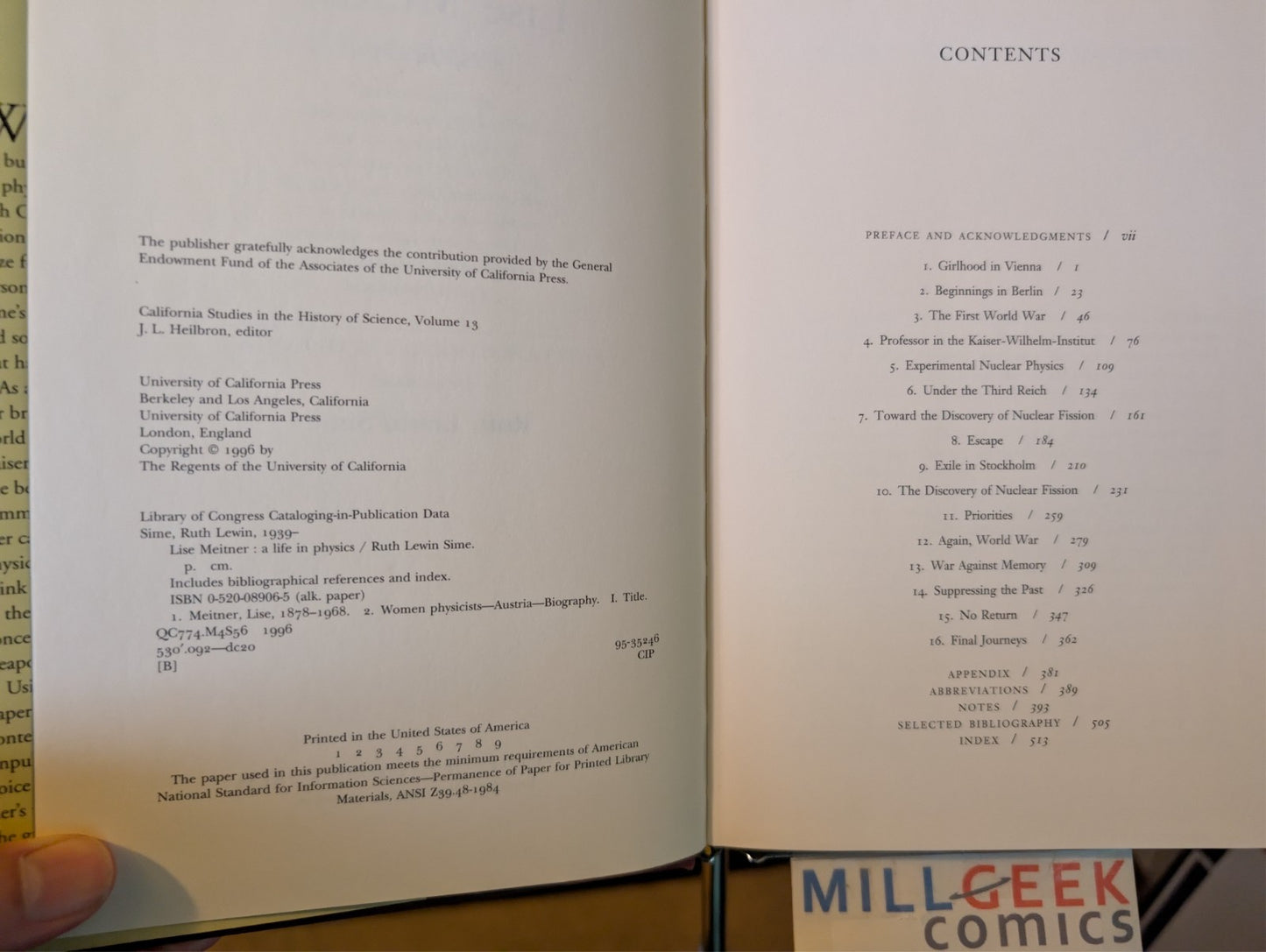Fundamental Concepts Modern Physics / Lise Meitner A Life in Physics -JD