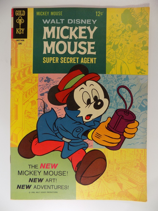 Mickey Mouse #107 Gold Key Comic Walt Disney June 1966 Very Fine+