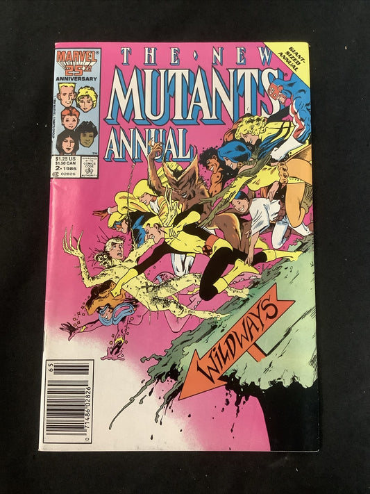 NEW MUTANTS ANNUAL #2 (1986) VF+ (8.5) 1st App Betsy As Psylocke, Newsstand