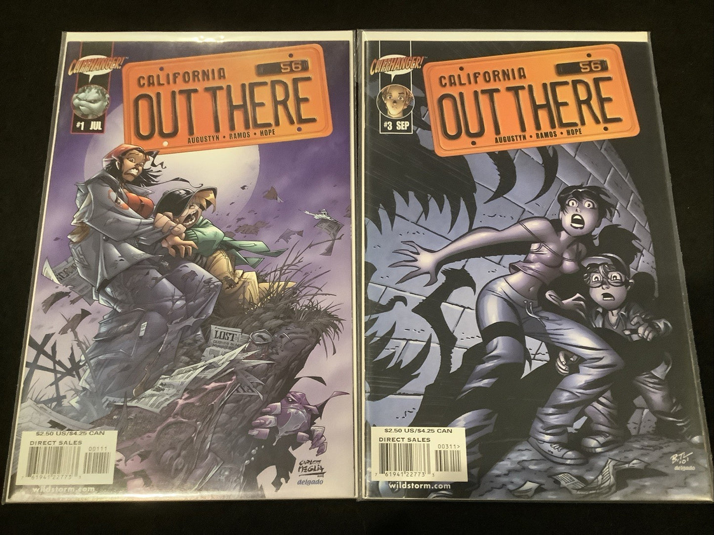 Out there ##1-18 + Variants Complete Comic Set, Cliffhanger, Augustyn/Ramos