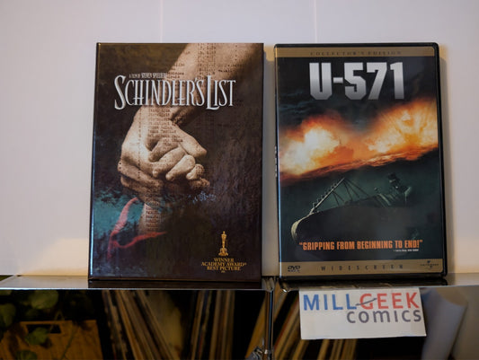Schindler's List / U-571, 2 Movie Set (DVD) Like New-JD
