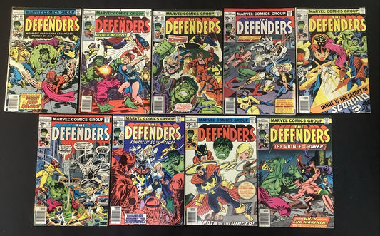 The Defenders #44-52 Comic Lot, Marvel Comics, Keith Giffen, Reader Copies