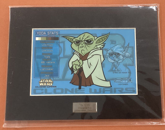 Acme Archives Star Wars Clone Wars YODA animation character key cel limited art