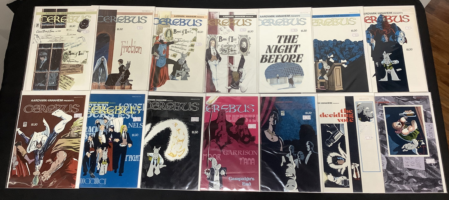 Cerebus #32-45 Comic Lot, Aardvark-Vanaheim, Dave Sim, 1977