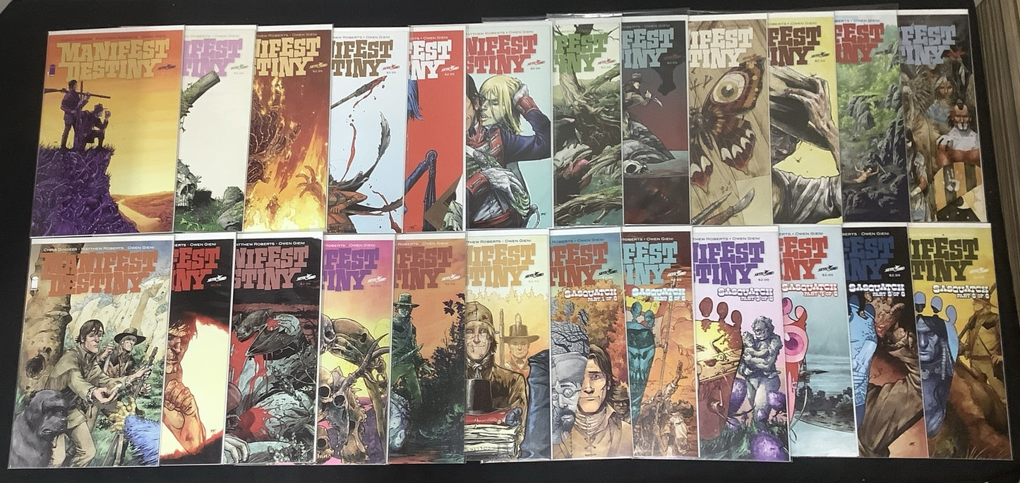 Manifest Destiny #1-24 Comic Lot, #1 4th Print, #2 2nd Print, #3 2nd Print