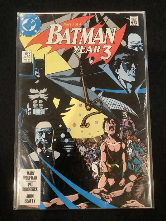 Batman #436-442 Comic Lot, DC, 1st App Tim Drake (Robin), Wolfman, Perez, 1989