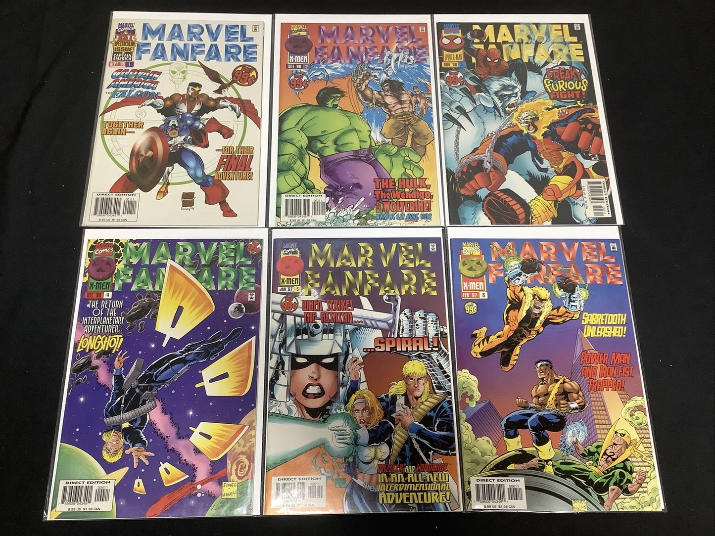 Marvel Fanfare #1-6 Complete Comic Set, Marvel, 1996 Vol.2, Jaime Campos