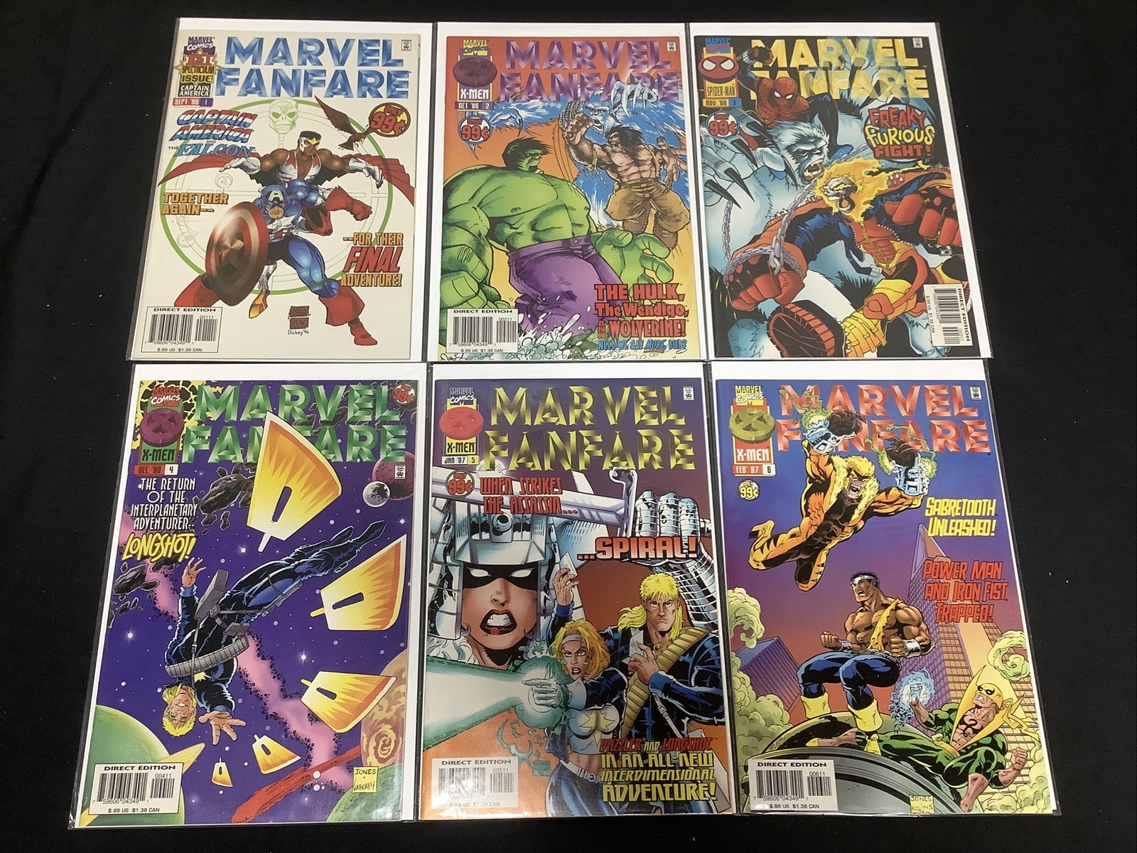 Marvel Fanfare #1-6 Complete Comic Set, Marvel, 1996 Vol.2, Jaime Campos