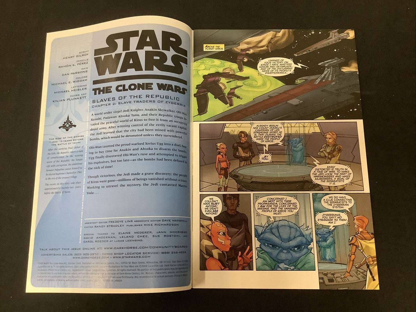 Star Wars: The Clone Wars #2 (Dark Horse Comics 2008) VF- (7.5) 2nd App Ahsoka