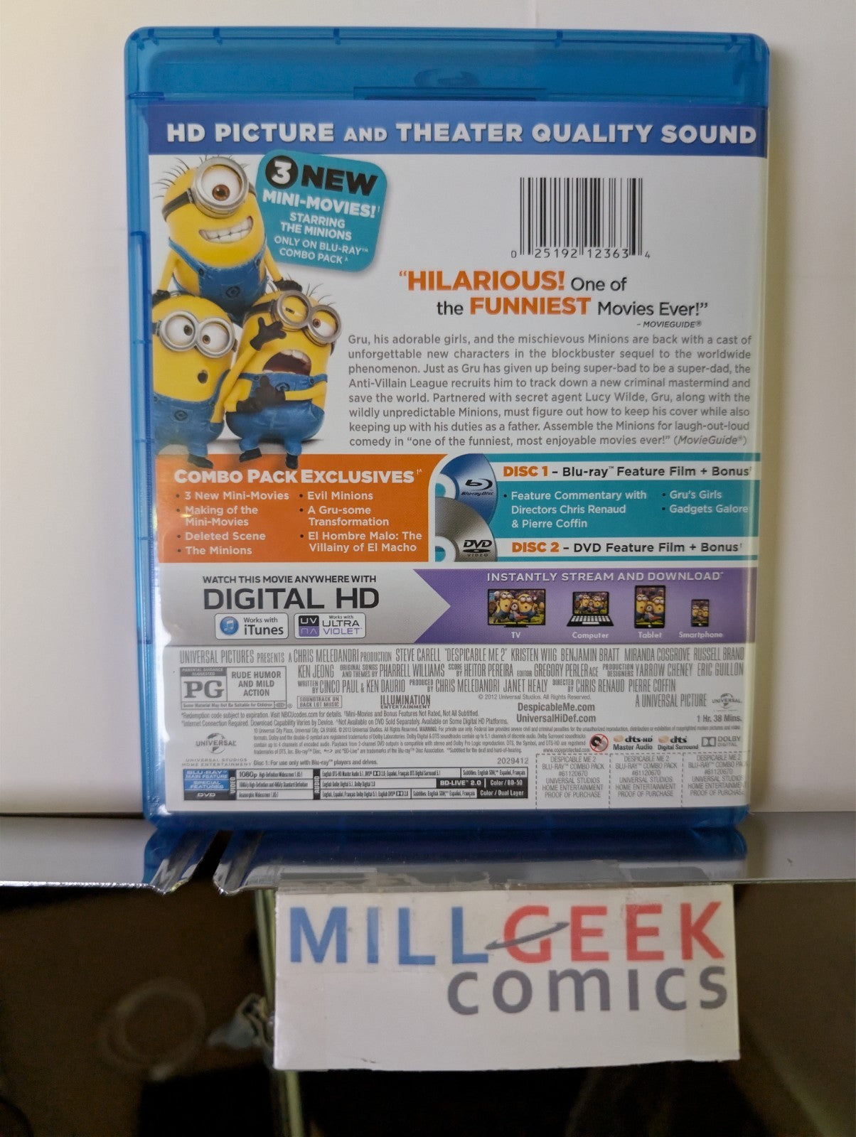 Despicable Me / Despicable Me 2, Two Movie Set (Blu-Ray) -JD