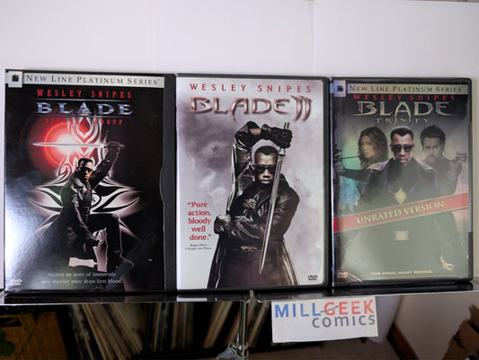 Blade / Blade II / Blade Trinity (DVD) 3 Movie Collection Like New -JD