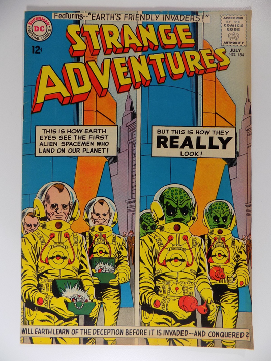 Strange Adventures #154 DC Comic July 1963 Fine+
