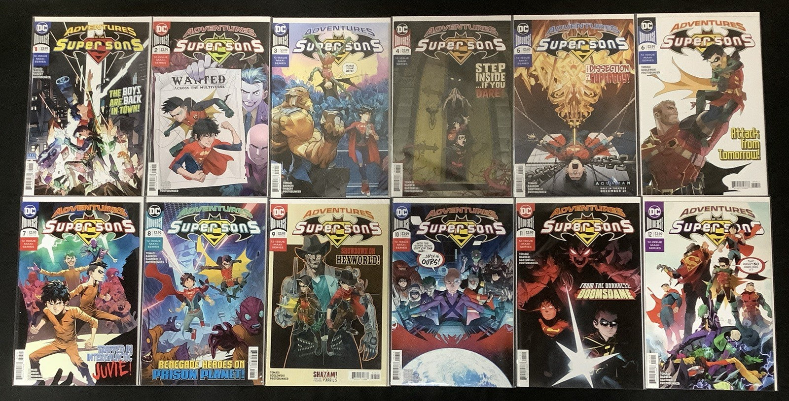 Adventures of the Super Sons #1-12 Complete Comic Set, DC Comics, Tomasi