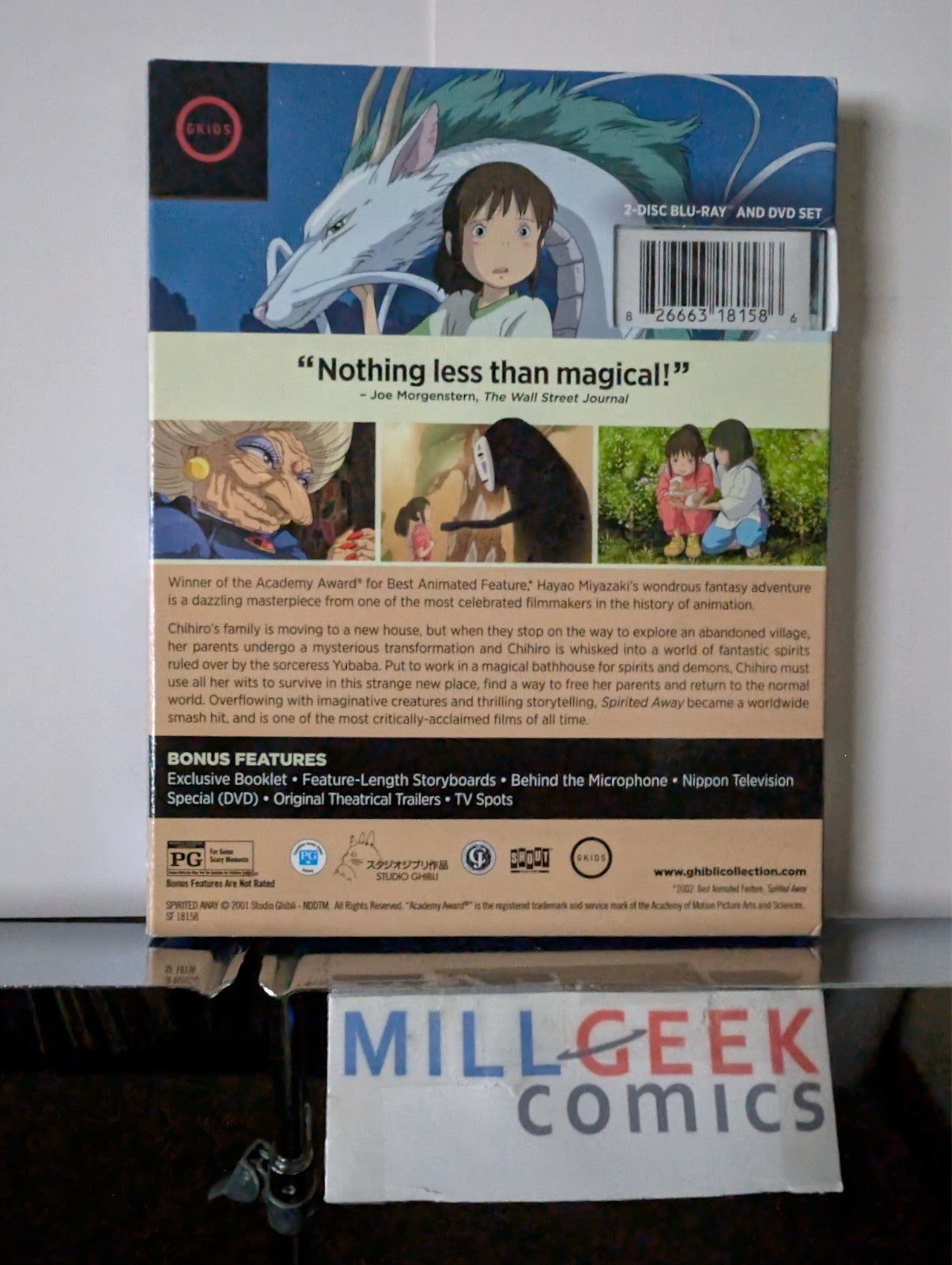 Spirited Away, Hayao Miyazaki, With Slipcover (Blu-Ray) Brand New -JD