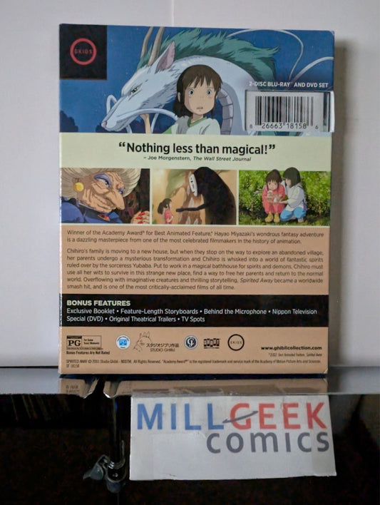 Spirited Away, Hayao Miyazaki, With Slipcover (Blu-Ray) Brand New -JD