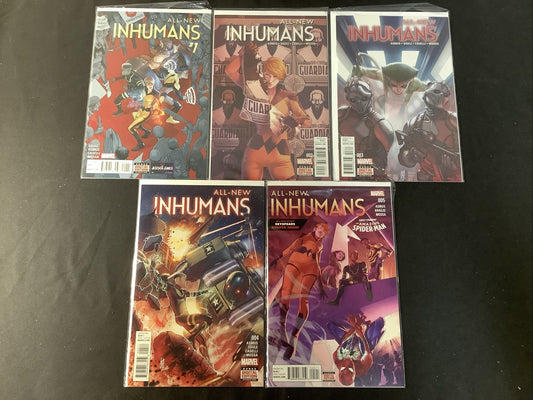 All-New Inhumans #1-5 Comic Lot, Marvel Comics, James Asmus/Stefano Caselli