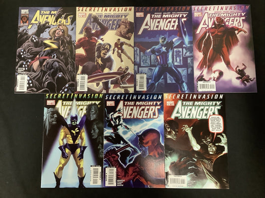 Mighty Avengers #11-17 Comic Lot, Marvel Comics, Secret Invasion Tie-in