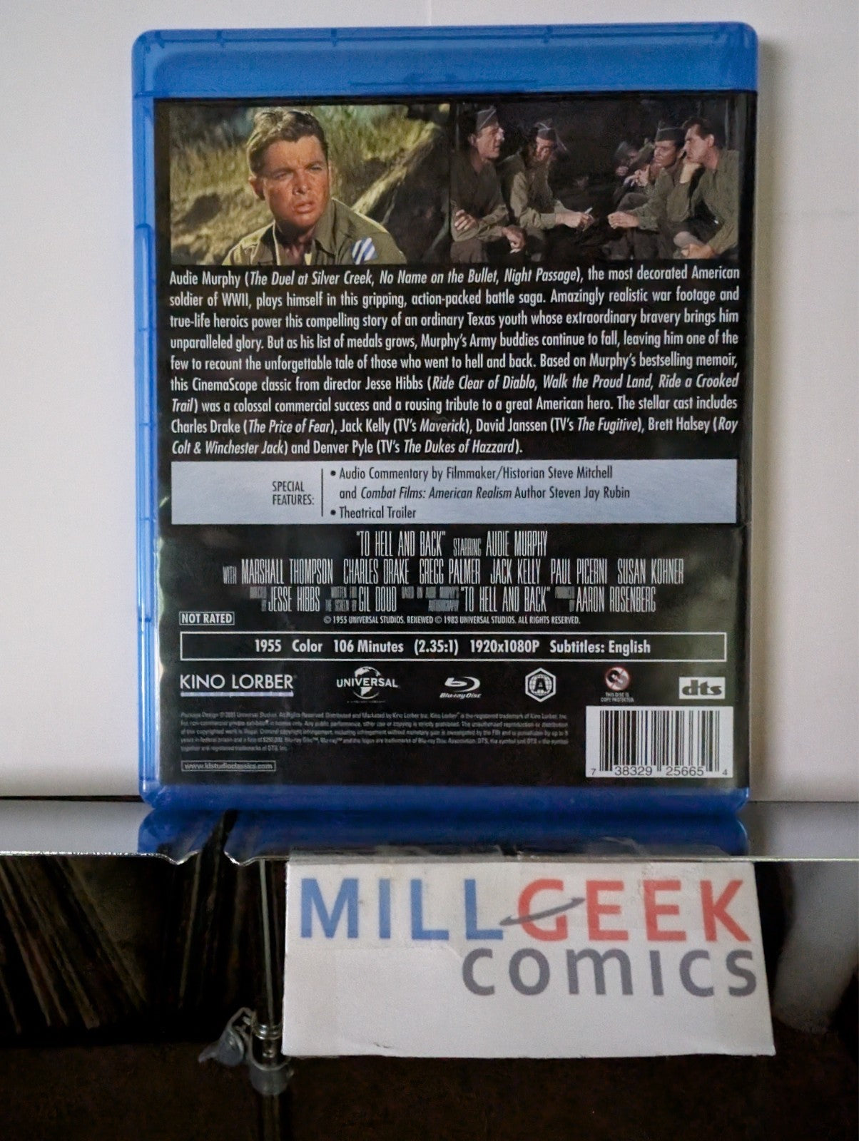 To Hell and Back, Audie Murphy (Blu-Ray) Like New -JD