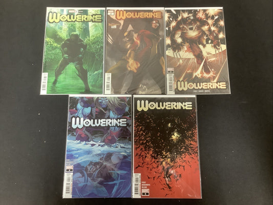 Wolverine #1-5 Comic Lot, Marvel, Benjamin Percy/Adam Kubert, Alex Ross Cover