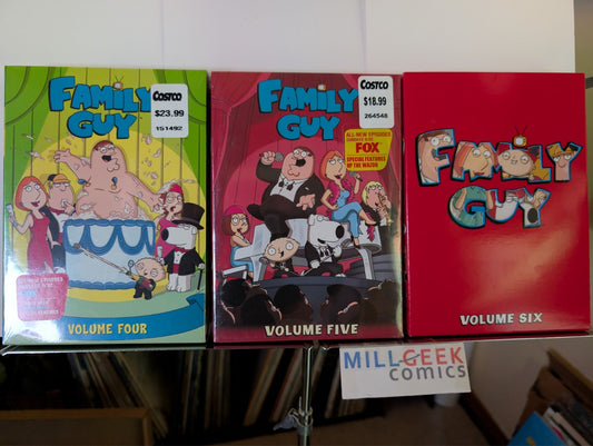 Family Guy Volume Four (New) Volume Five (New) Volume Six (Like New) (DVD) -JD