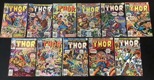 Thor #247-267 Comic Lot, Len Wein/John Buscema/Walt Simonson, Firelord Team Up