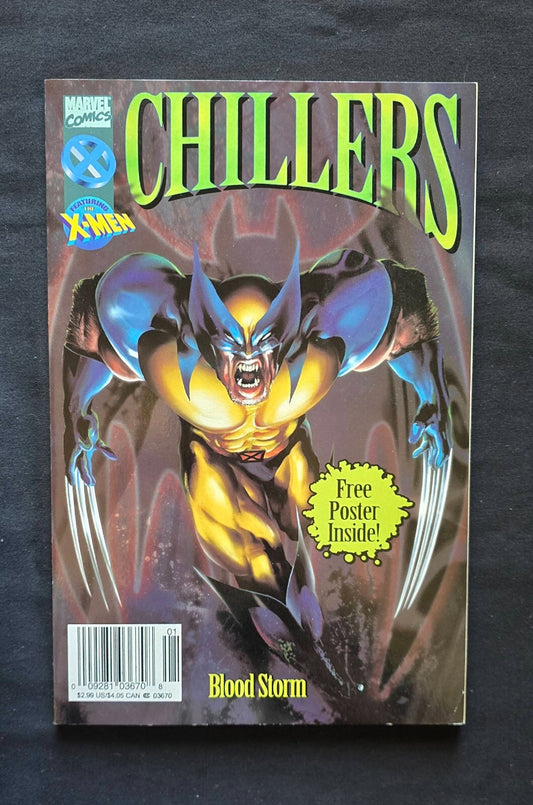 Marvel Chillers - X-Men & Spiderman 2 Book Lot - Venom! Light novel + Comic