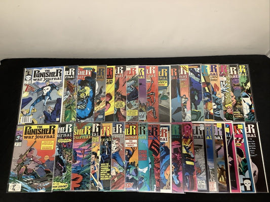 The Punisher War Journal #1-36 comic lot (1988) Punisher Wolverine Jim Lee cover