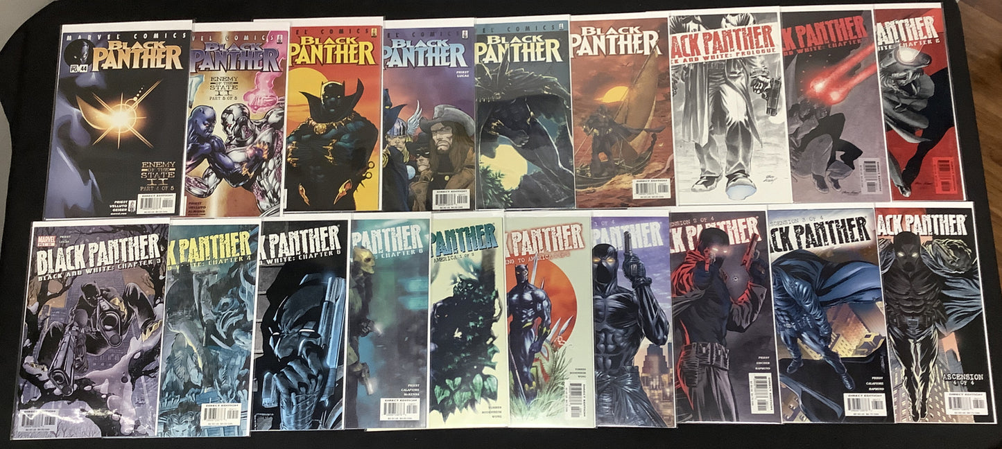 Black Panther (1998) Comic Lot, 1st App Kasper Cole, Black Panther Vs Namor