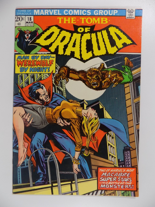 Tomb of Dracula #18 Marvel Comic March 1974 Very Fine