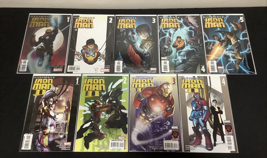 Ultimate Iron Man Comic Bundle, Vol.1 #1-5, Vol.2 #1-4, Marvel, Orson Scott Card