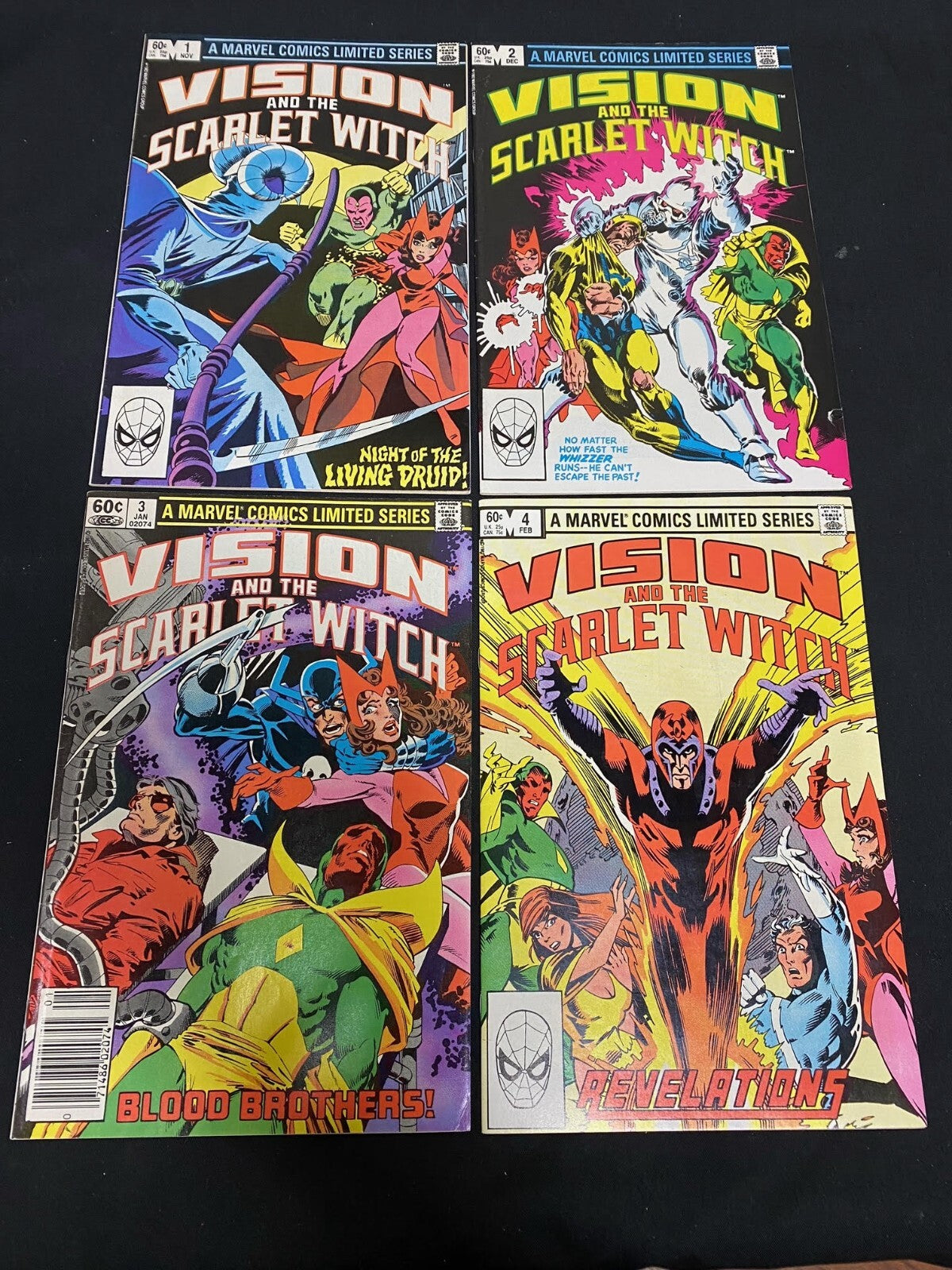 Vision And The Scarlet Witch #1,2,3,4 (Marvel, Nov 1982)