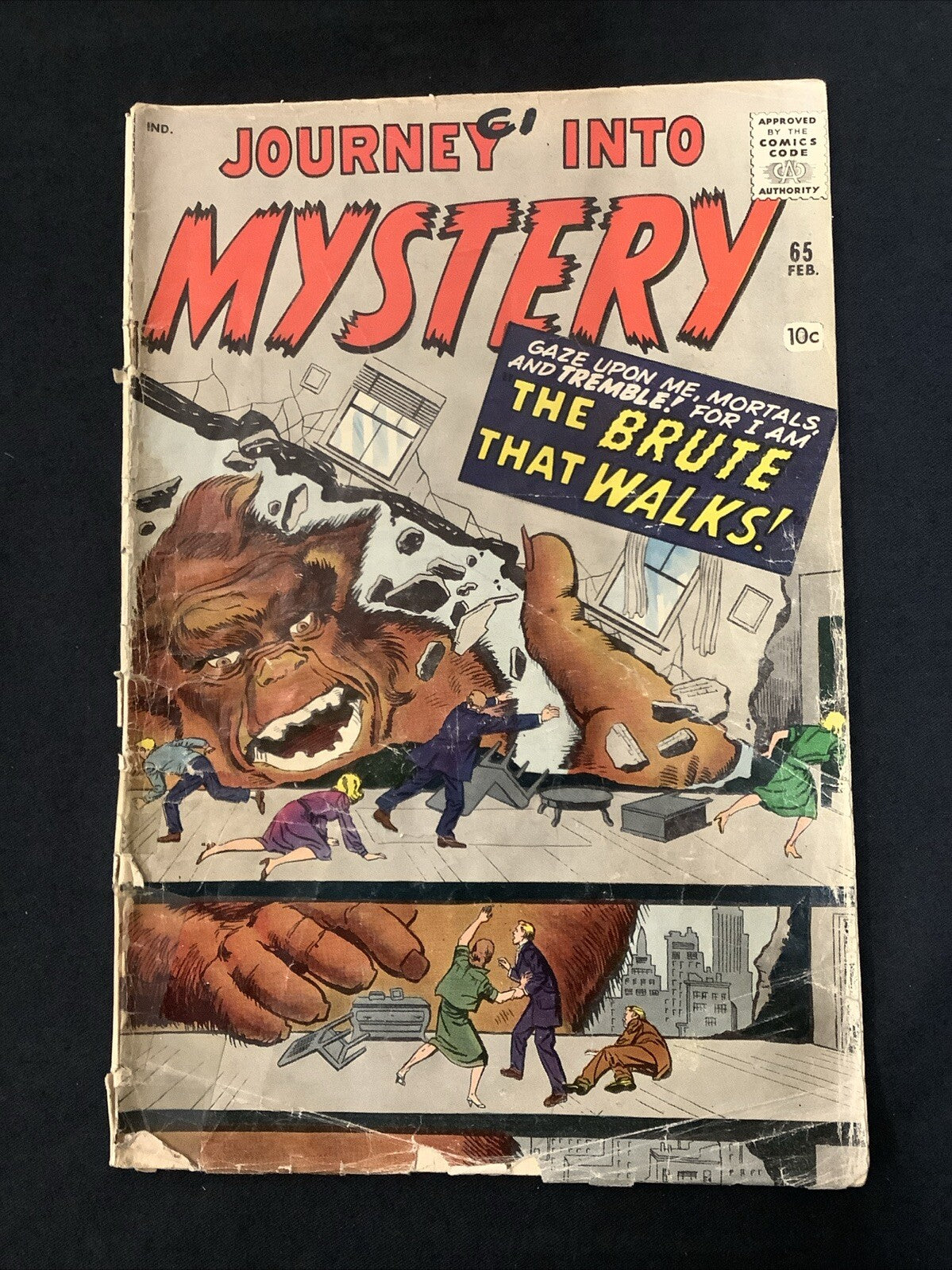 Journey into Mystery #65 (1961) 2.0 (G) Staple Rust, Inner Wrap Detached, Tape