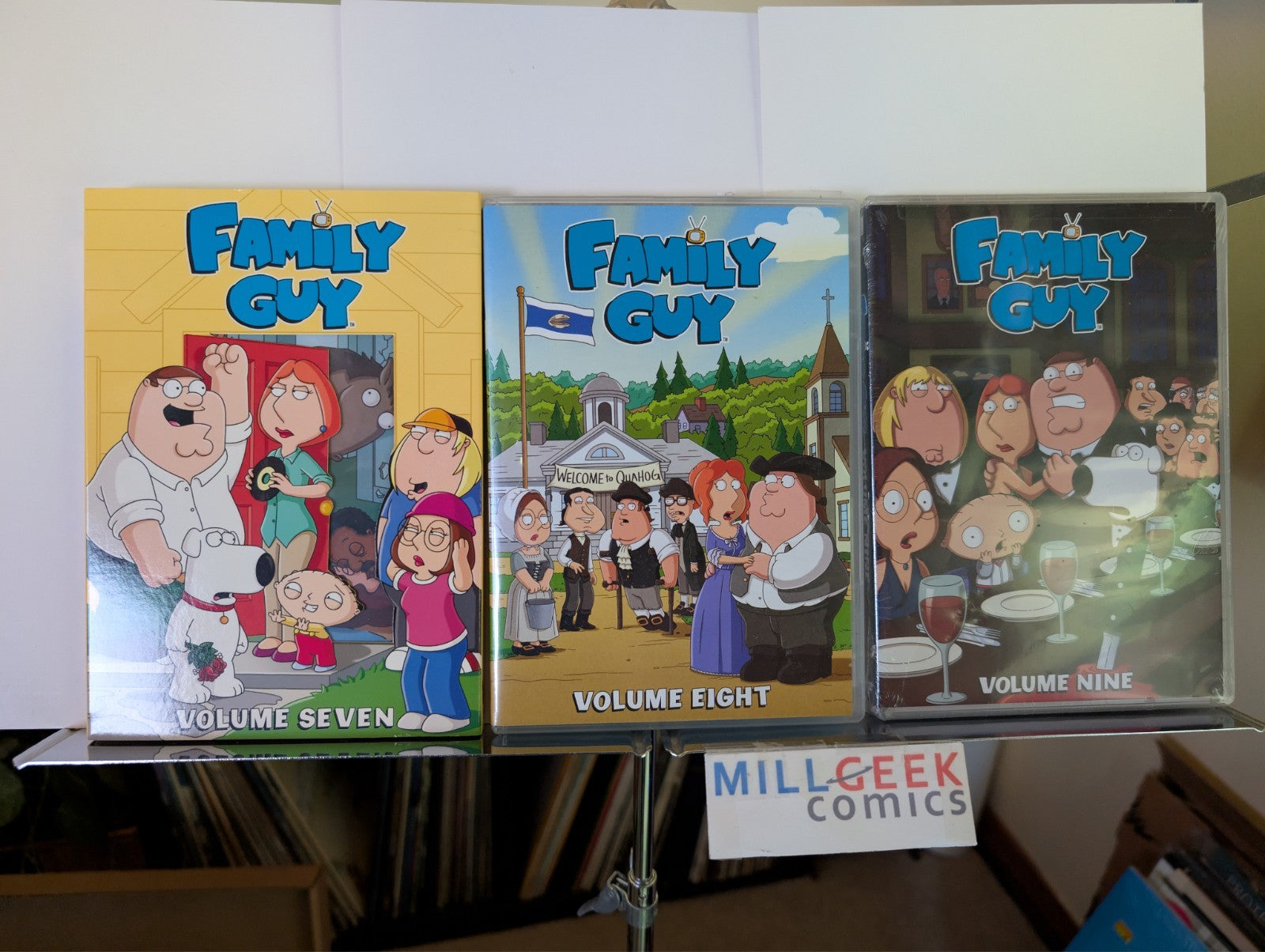 Family Guy Volume Seven, Volume Eight, Volume Nine (DVD) Like New -JD