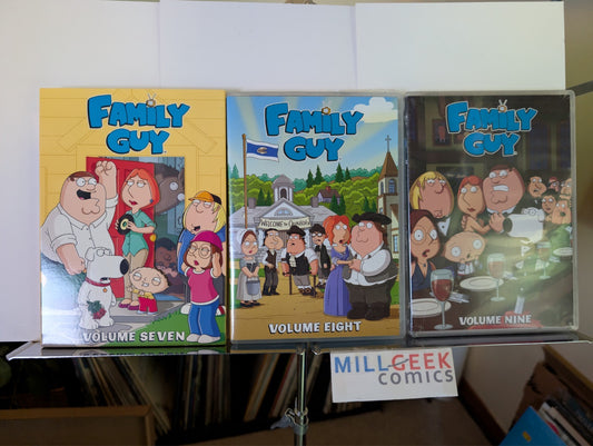 Family Guy Volume Seven, Volume Eight, Volume Nine (DVD) Like New -JD