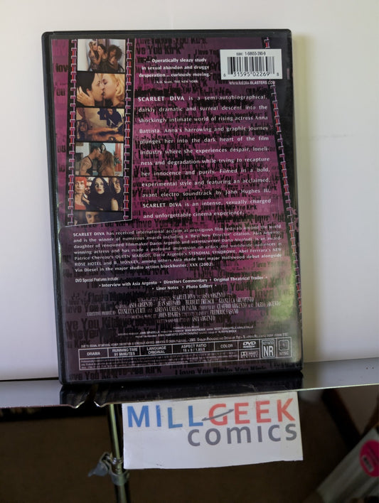 Scarlet Diva, Asia Argento (DVD) Like New -JD
