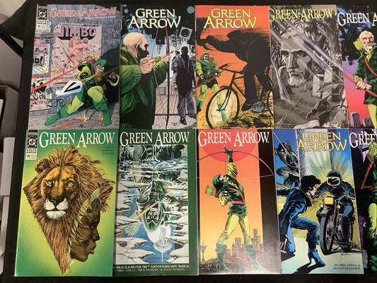 Green Arrow #41-56 Comic Lot, DC Comics, Mike Grell, Double-size Issue 50