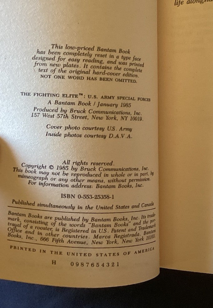 U.S. ARMY SPECIAL FORCES: FROM BOOT CAMP TO THE BATTLE By Ian Padden (PB) JD