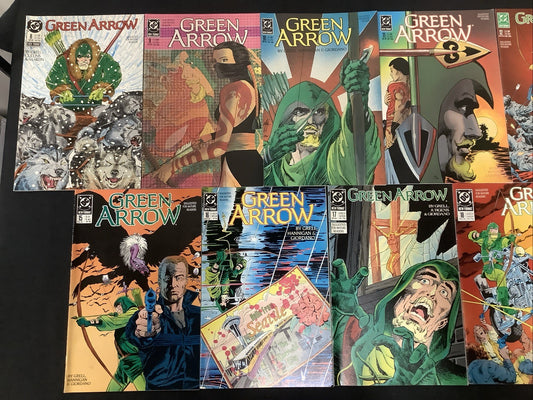 Green Arrow #8-20 Comic Lot, DC Comics, Mike Grell, “Seattle & Die”