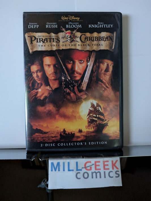 Pirates of the Caribbean, 3 Movie Collection (DVD) Like New -JD