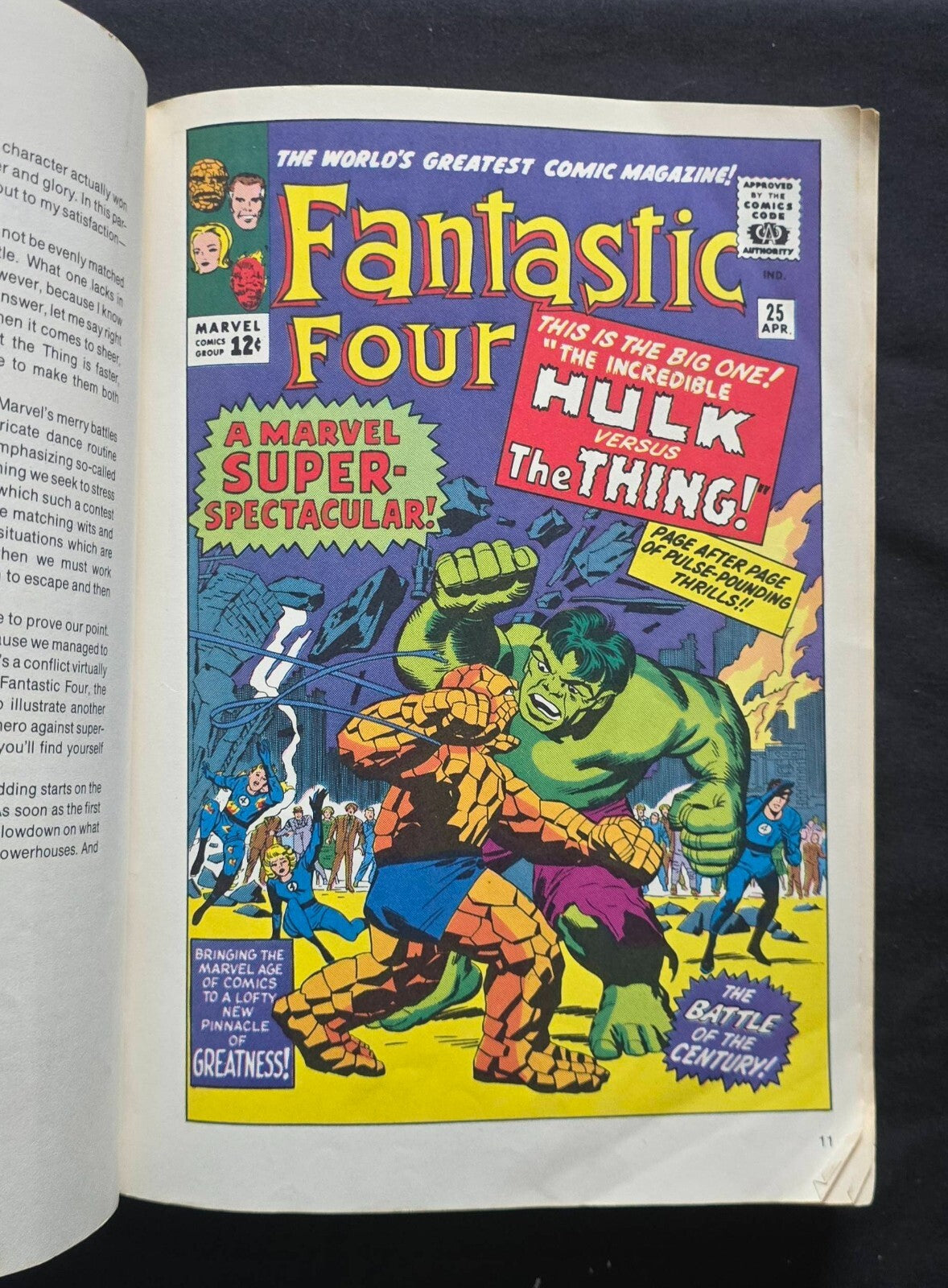 Marvel's Greatest Superhero Battles By Stan Lee (1st Ed Fireside 1978) Low Grade