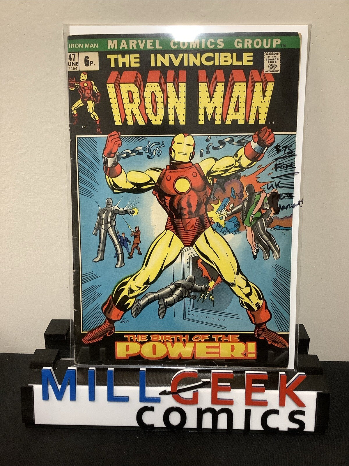 Iron Man #47 (Marvel Comics June 1972) F (6.0) UK Price Variant, Origin Retold