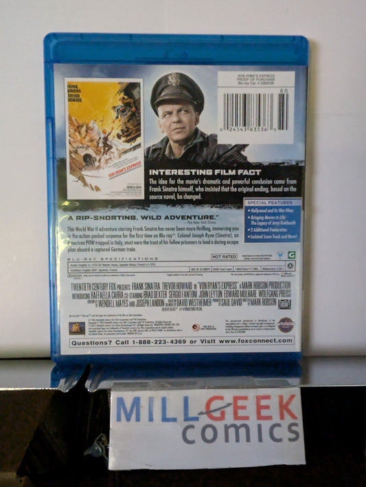 Von Ryan's Express, Frank Sinatra, RARE OOP (Blu-Ray) Like New -JD
