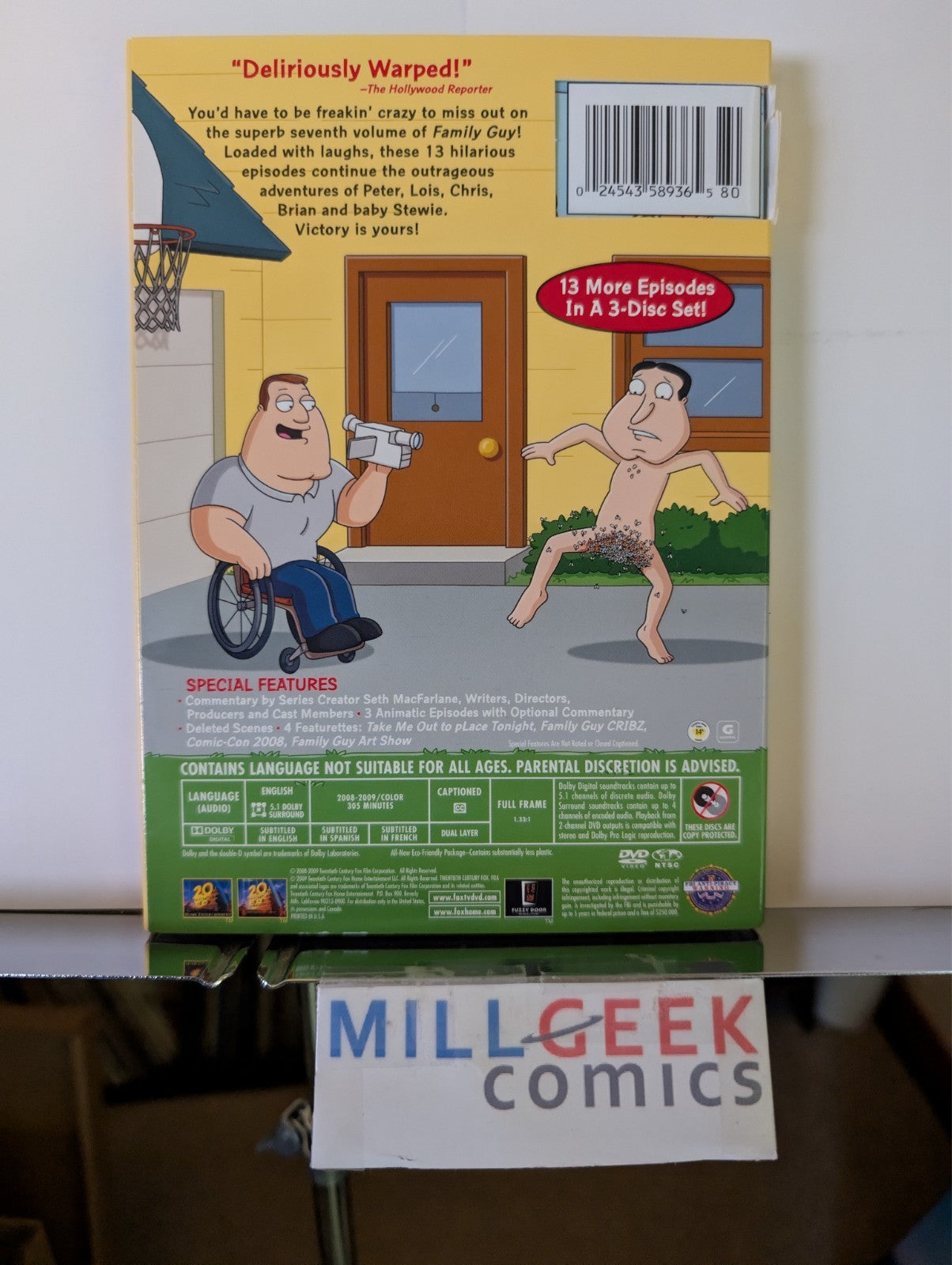 Family Guy Volume Seven, Volume Eight, Volume Nine (DVD) Like New -JD