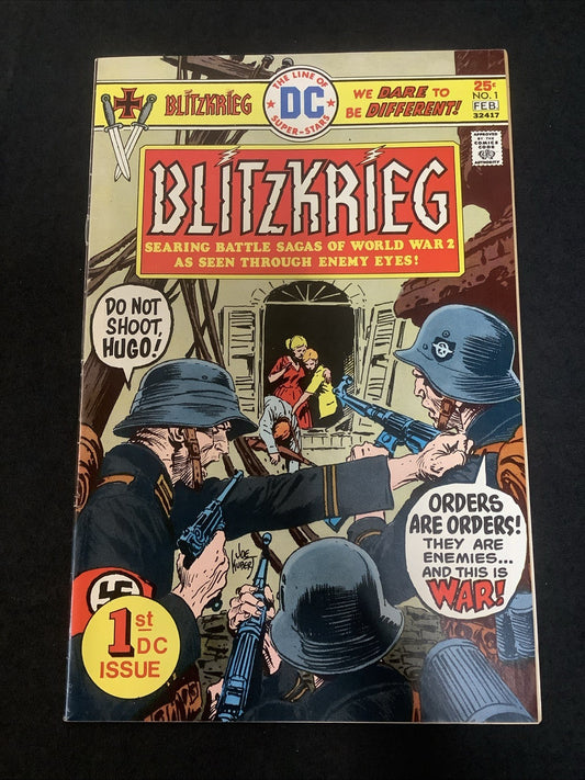 Blitzkrieg #1 (DC Comics January-February 1976) F/VF (7.0) Joe Kubert